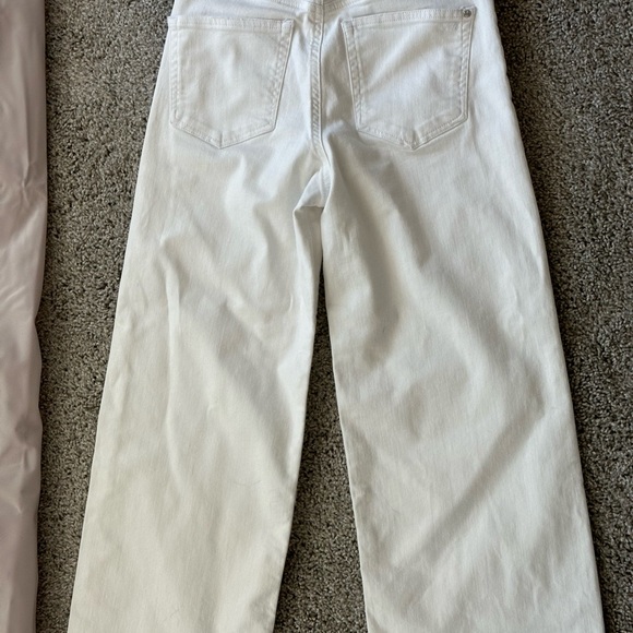 Mavi Bodrum White Wide Leg Crop Jeans - Size 25 - Picture 11 of 11